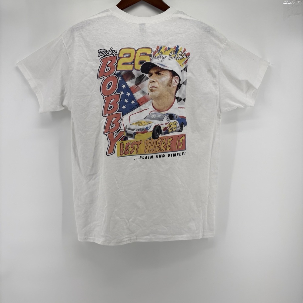 Talladega Night The Ballad Of Ricky Bobby T-Shirt Men's Large White - Picture 8 of 8